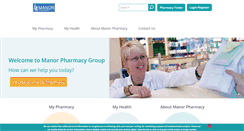 Desktop Screenshot of manorpharmacygroup.co.uk